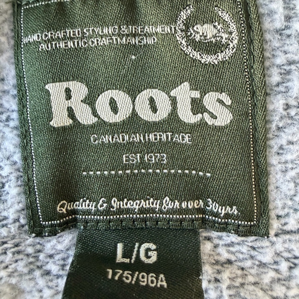 Roots Green and Gray Heritage Hoodie - Picture 3 of 4